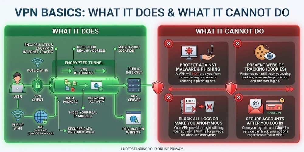 VPN Basics What It Does and What It Cannot Do